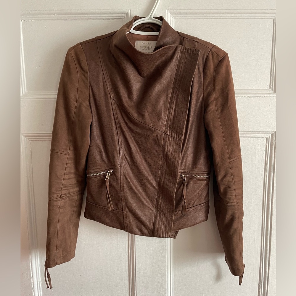 Bershka | Rich Brown Suede Jacket